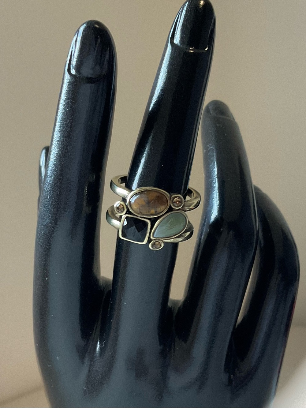 Lia Sophia Dulce Tiger's Eye & Mother of Pearl Ring